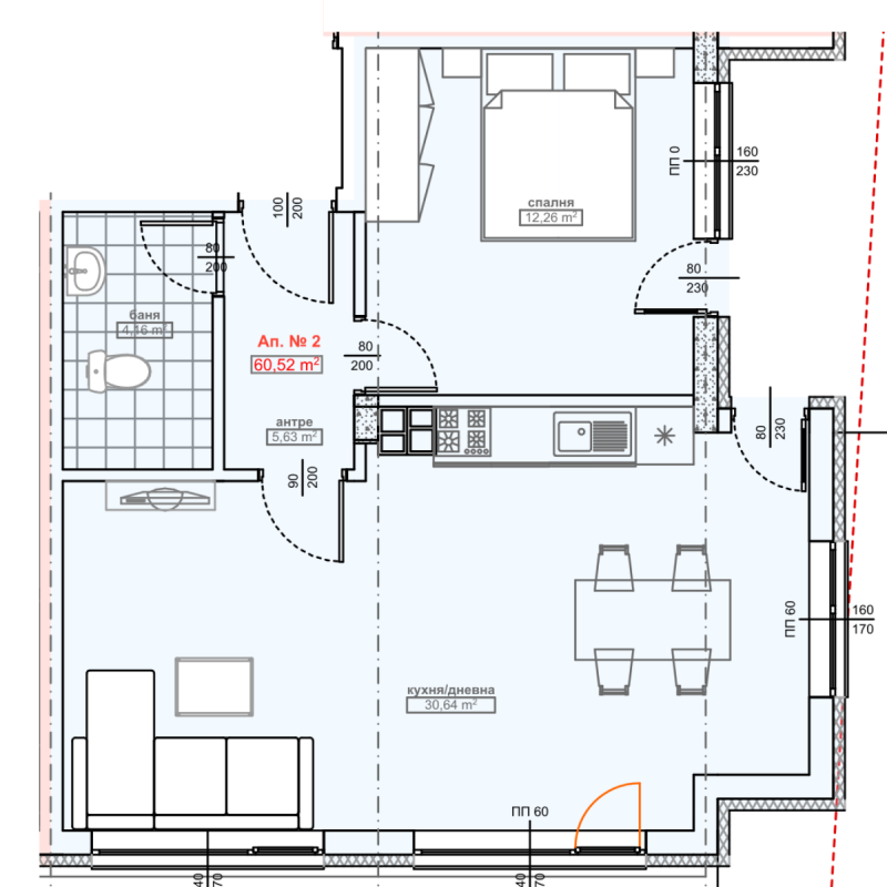 Апартамент 2, Doroteya 3